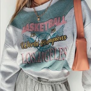 Princess Polly Graphic Cropped Crewneck